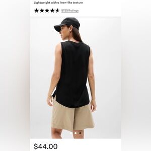 Black and grey Athleta Breezy Tank